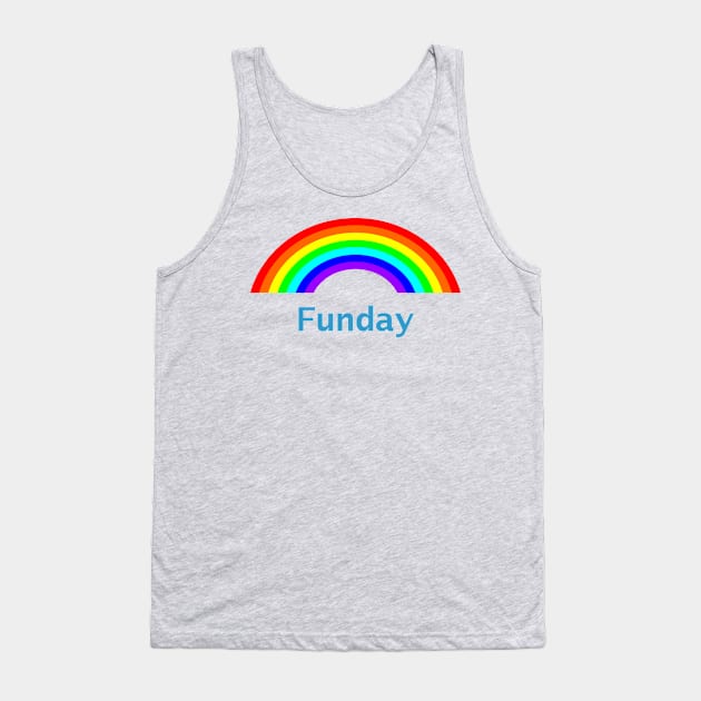 Funday Rainbows Tank Top by ellenhenryart